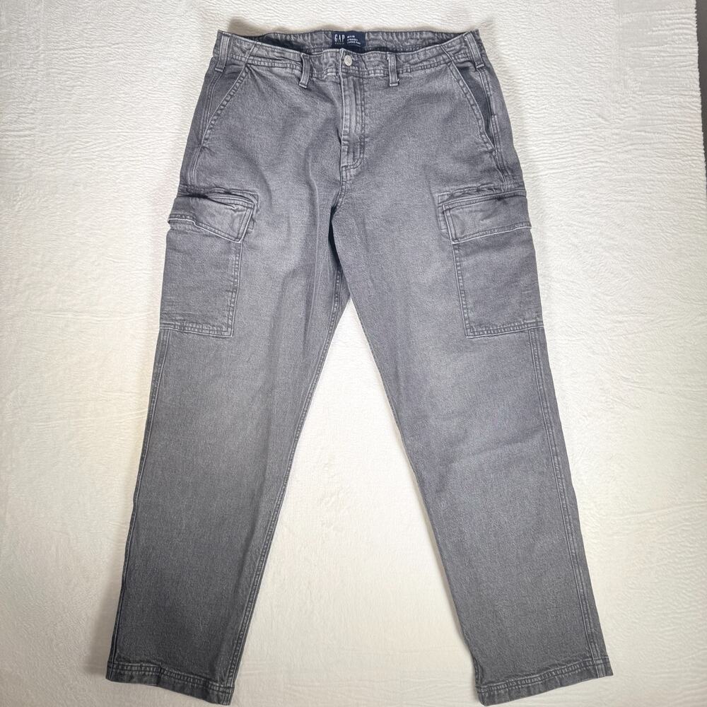 GAP Mens Straight Leg Cargo‎ Pants 38x32 (36x30) Utilitarian Grunge Skater Y2K